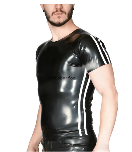 Mens latex rubber shirt - mens,