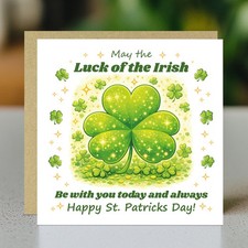 St Patricks Day Card Luck of