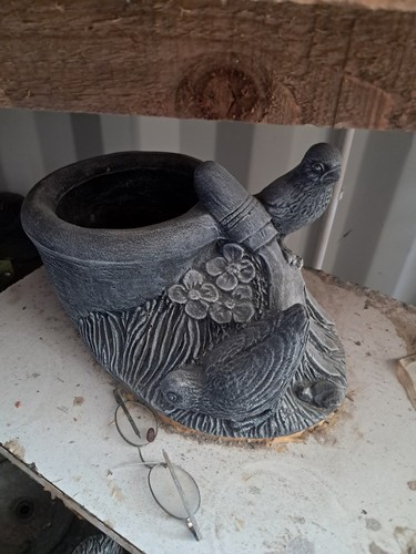 Bird planter mould latex - bird,