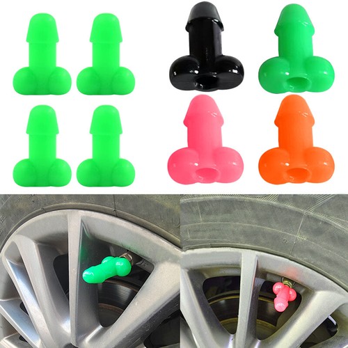 Penis shape tire valve - penis,