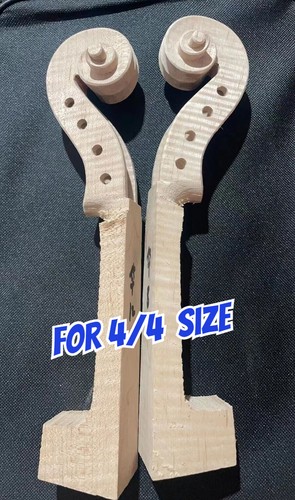 Replacement violin neck head - replacement,