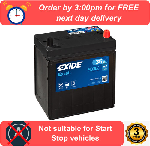 Eb356 exide excell - exide, battery