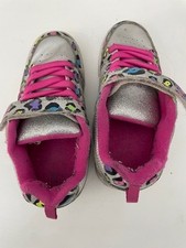 Heelys Bolt Plus X2 Kids Trainers UK 2 Roller Skate Shoes Pink and Silver