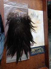 Whiting Genetic American Hackle Bronze Wet Fly Saddle Cape Chocolate Brown