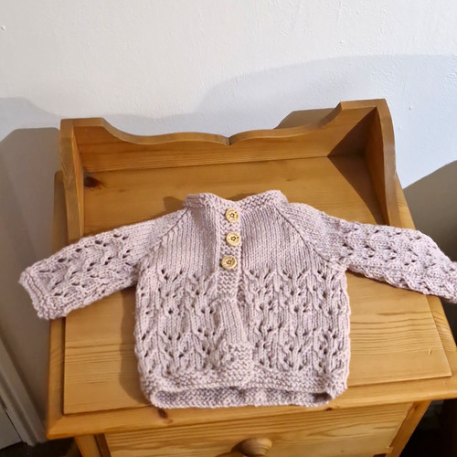 Patterned months cardigan - 0-3,