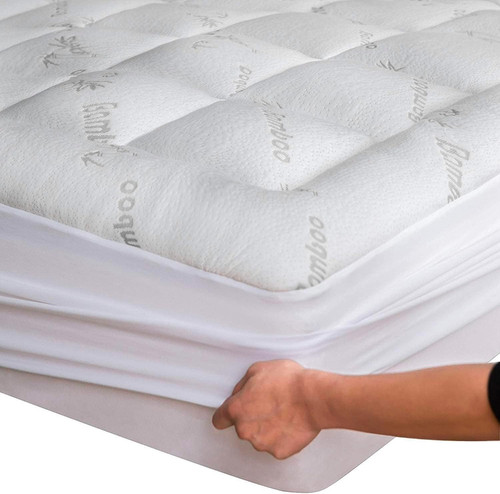 Bamboo mattress topper thick - bamboo,