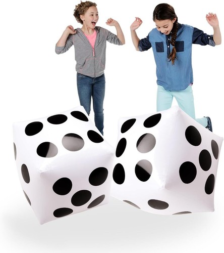 Jumbo inflatable dice pack - 3",