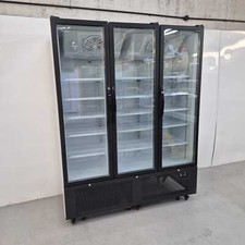 Triple Fridge Glass Door Display Merchandiser Showcase Drinks Use Tefcold FS1...