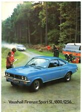 Vauxhall Firenza 1973 UK Market Sales Brochure 1256 De Luxe 1800 SL 2300 Sport