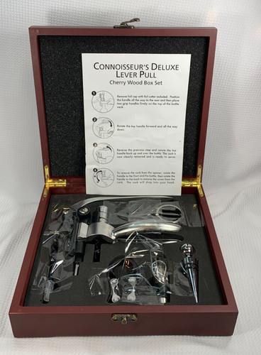 Deluxe lever wine corkscrew - lever,