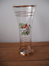 Vintage Pilsner Beer Glass Fox