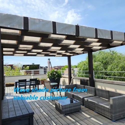 Hdpe wave shade canopy - shade, cover