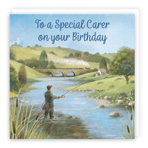 Carer fly fishing birthday - carer,