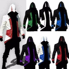 Men's Hoodie Jacket Kenway Assassins Creed 3 Connor Costumes Party Cosplay Coats