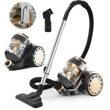 SUPERLEX Bagless Cylinder Vacuum Cleaner Hoover Compact Lightweight Cyclonic Vac