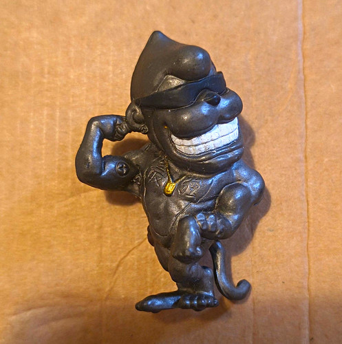 Black monkey figurine - monkey, toy