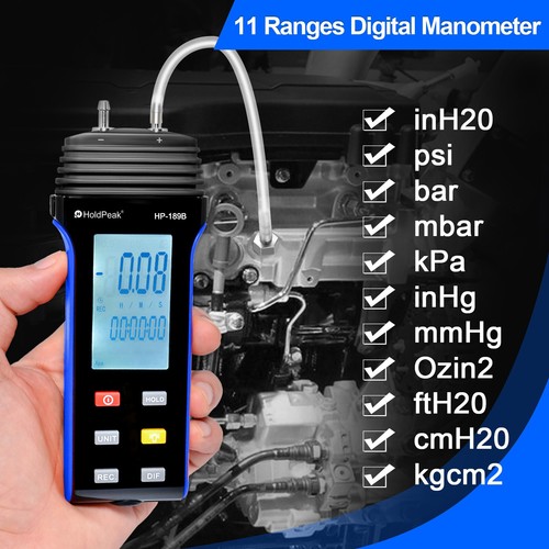 Digital dual port - digital, manometer