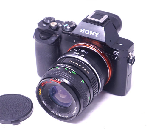 Sony mount adapted 28mm - e,