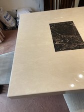 Stunning marble Dining Table And Chairs And Matching Sideboard