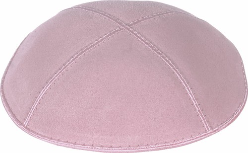 Plain genuine suede kippah - suede,