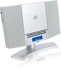 CD Player FM Radio Stereo Denver MC-5220 MK2 Wall Mountable Clock Alarm & RC
