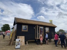 Shepherds Hut- Brand New 25ft X 8.5ft And Extremely Rare Thatched Roof (rrp 75k)
