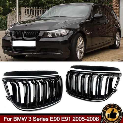 Gloss black twin slat - gloss, front