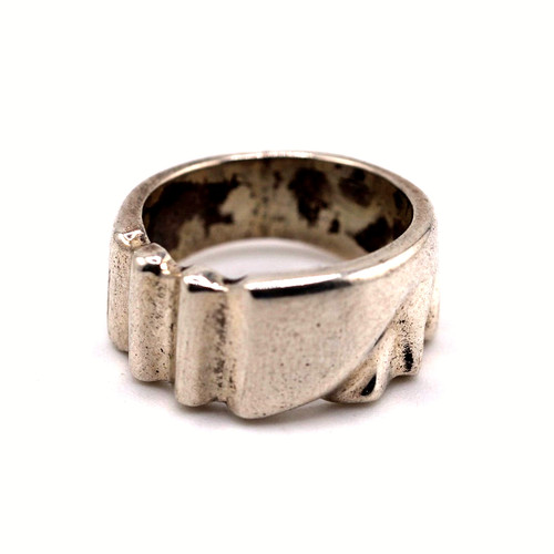 Men ring vintage - vintage, silver