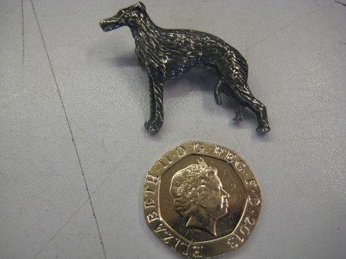 Lurcher dog brooch - brooch,