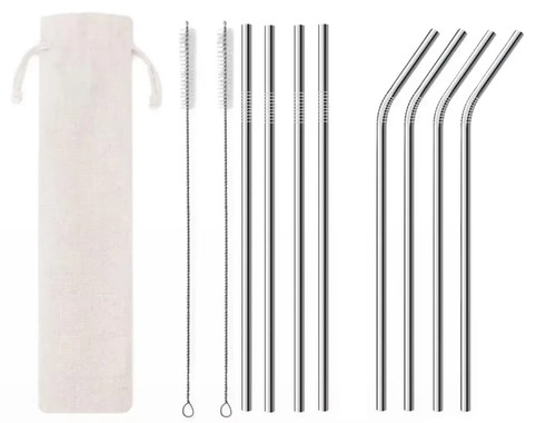 Stainless steel eco reusable - stainless,