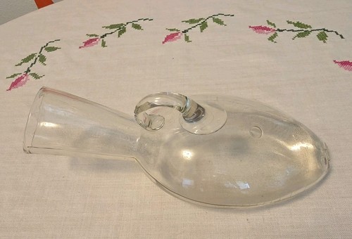 Vintage hand blown glass - blown, male