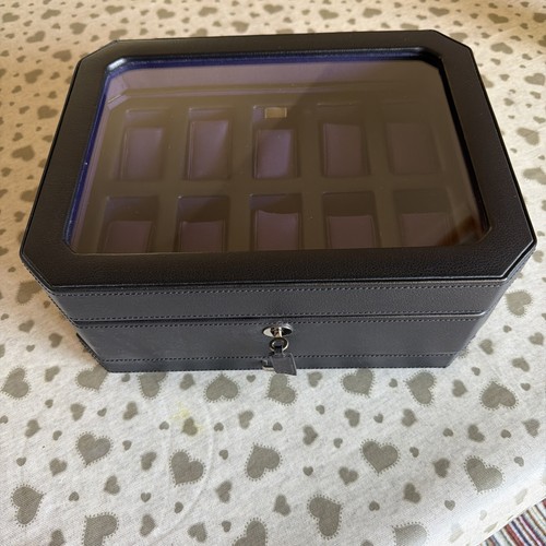 Wolf windsor watch box - watch, slot