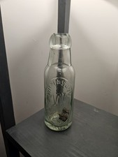 Small and very crude 6oz WILKINSONS MINERAL WATER PRESTON antique glass bottle