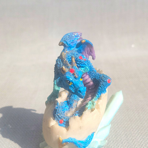 Blue dragon ornament - dragon,