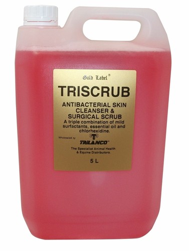 Gold label triscrub - label, all