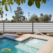 Gray White 2FT Fence Privacy