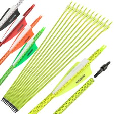 Archery Carbon Arrows 30" SP500 3" Vanes Recurve Compound Bow Hunting Target