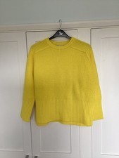 Zara. Womens Yellow knit Jumper. Size L