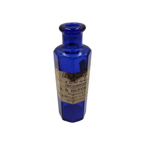 Antique cobalt blue chlorodyne - cobalt,