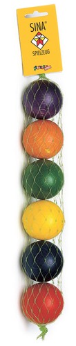 Wooden toy rainbow balls large - wooden,