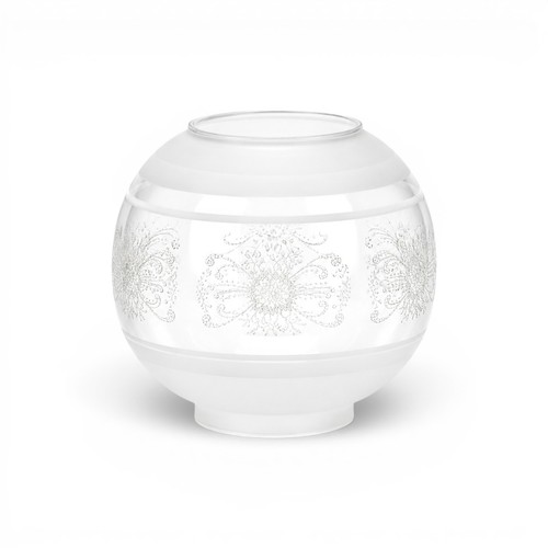 Etched globe oil - oil, lamp