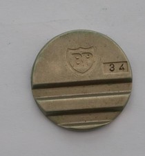 BP TOKEN, USED FOR AIR OR CAR WASH AT GARAGES? (PETROLIANA) (HAYES 69.21)