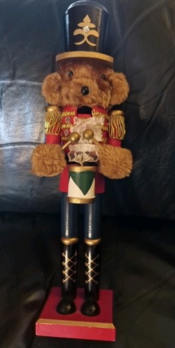 Teddy bear wooden nutcracker - teddy,