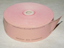 CROSVILLE MOTOR SERVICES SETRIGHT BUS TICKET ROLL CHESTER ZOO EXCURSION