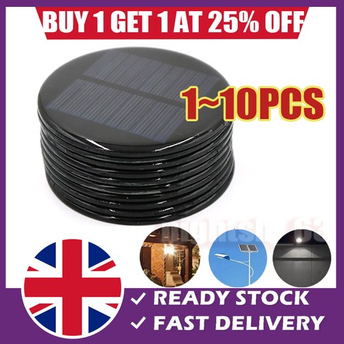 10pcs mini round solar - 10pcs,