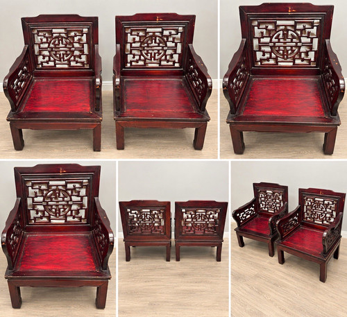 Pair vintage chinese style - pair,