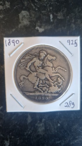 1890 victorian silver crown - 1890,