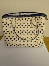 Envy Cream & Navy Handbag New