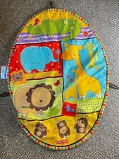 ​Fisher Price Jungle Animals Oval Shaped Tummy Time/ Play Mat