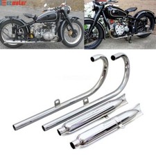 Pair Fishtail Exhaust Muffler